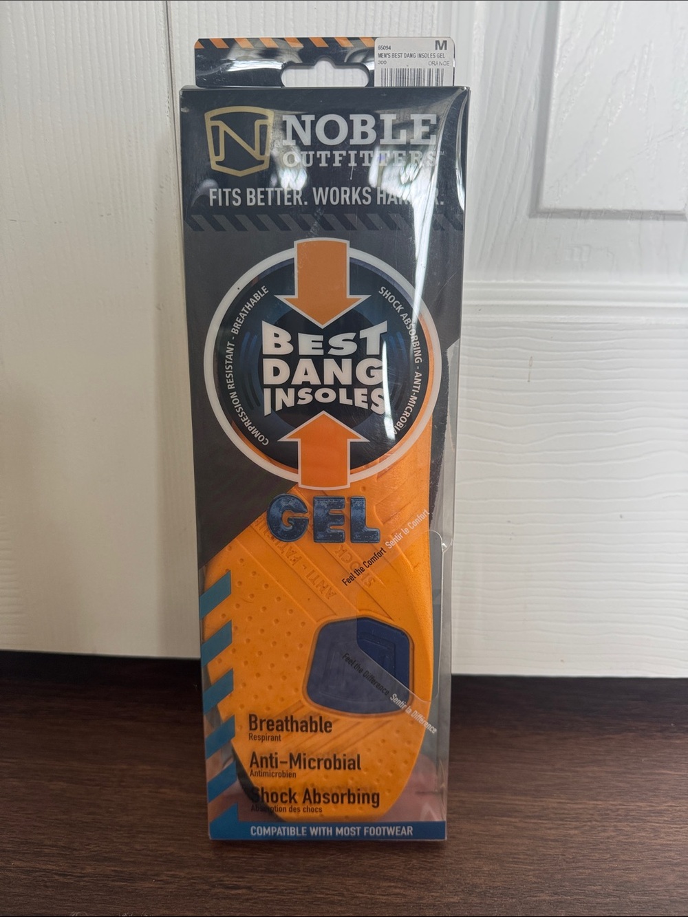 Noble Outfitters Best Dang Gel Insoles Size M